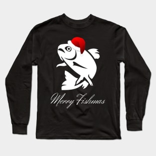 Christmas Fishing - Merry Fishmas Long Sleeve T-Shirt